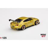 1/64 Pandem Nissan GT-R R35 GTウィング コスモポリタンイエロー(右
