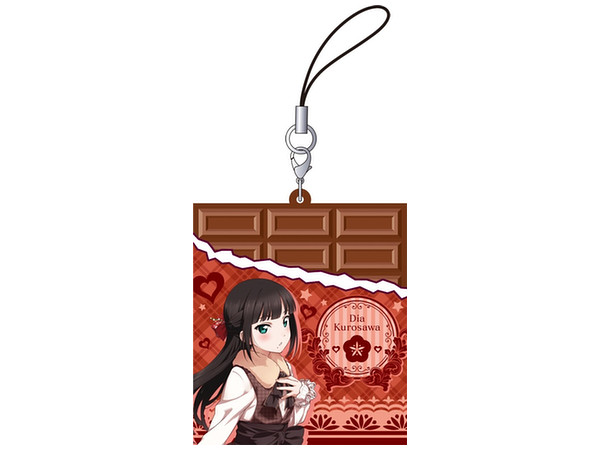 ラブライブサンシャイン 黒崎ダイヤラバーストラップ 赤目先生デザイン ラブライブサンシャイン 黒崎ダイヤラバーストラップ 赤目先生