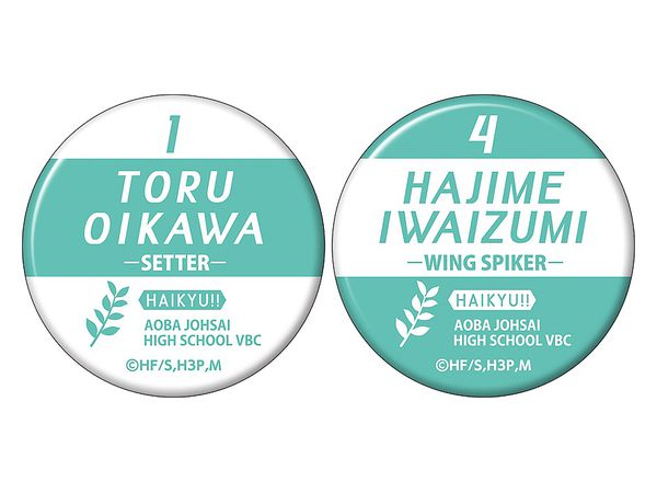 ハイキュー!! 缶バッジセット/青葉城西 及川&岩泉 | HLJ.co.jp