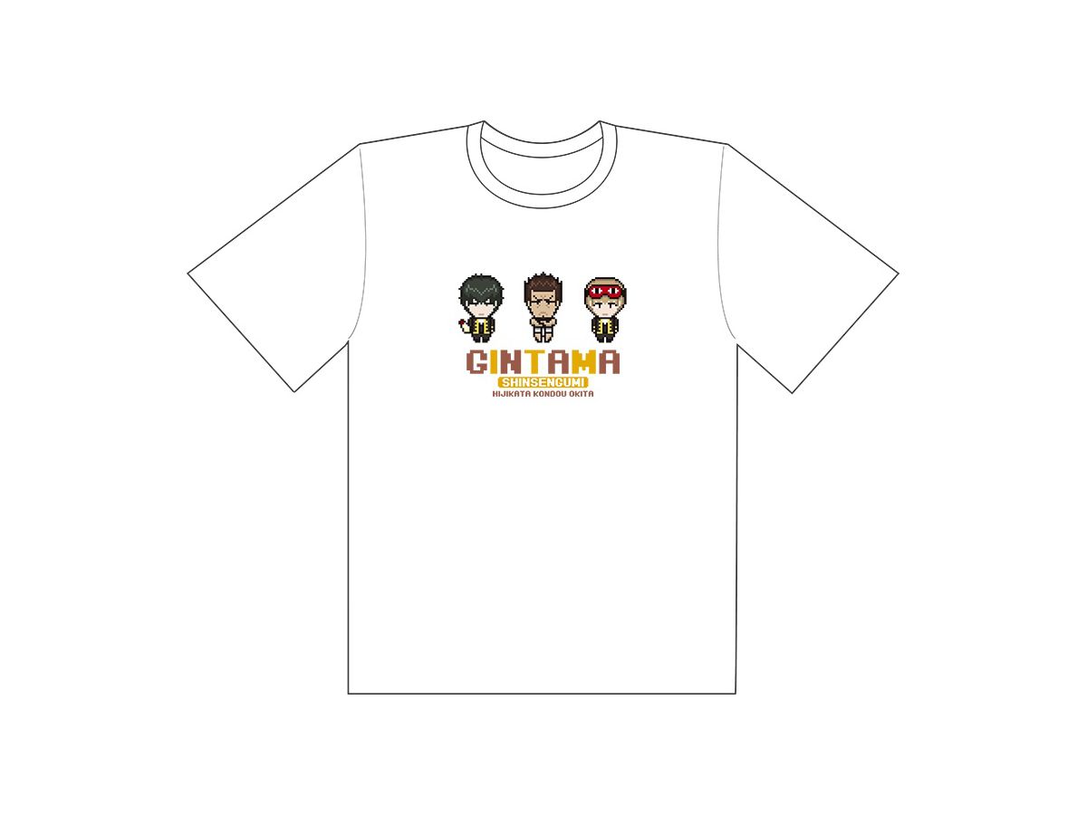 銀魂 アニメ版 Tシャツ 真選組 ドット絵 Lサイズ By ムービック ホビーリンク ジャパン
