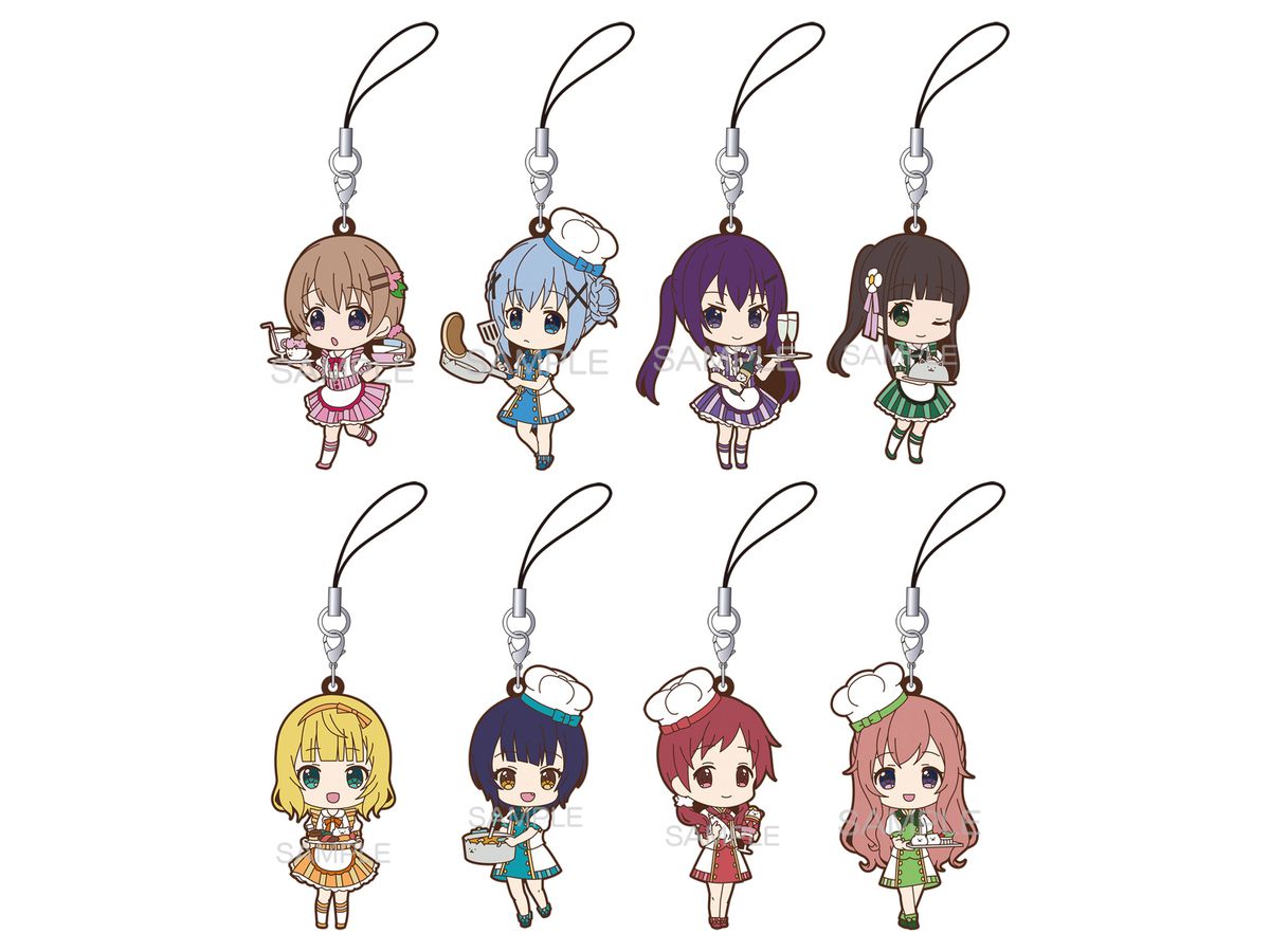 ご注文はうさぎですか Bloom ラバーストラップ With ティッピー レストラン 1 Box 8pcs By ムービック ホビーリンク ジャパン