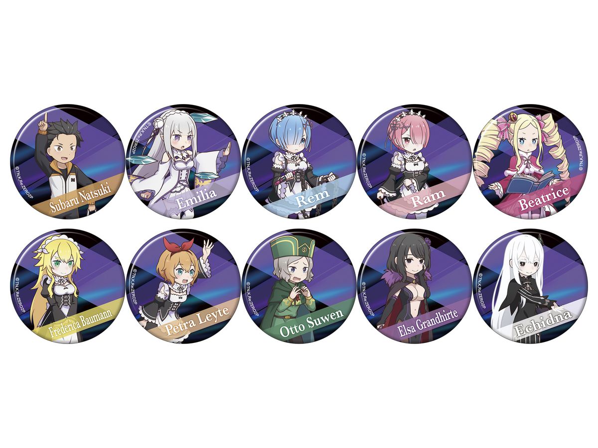 Re: ゼロから始める異世界生活: キャラバッジコレクション 1Box 10pcs 