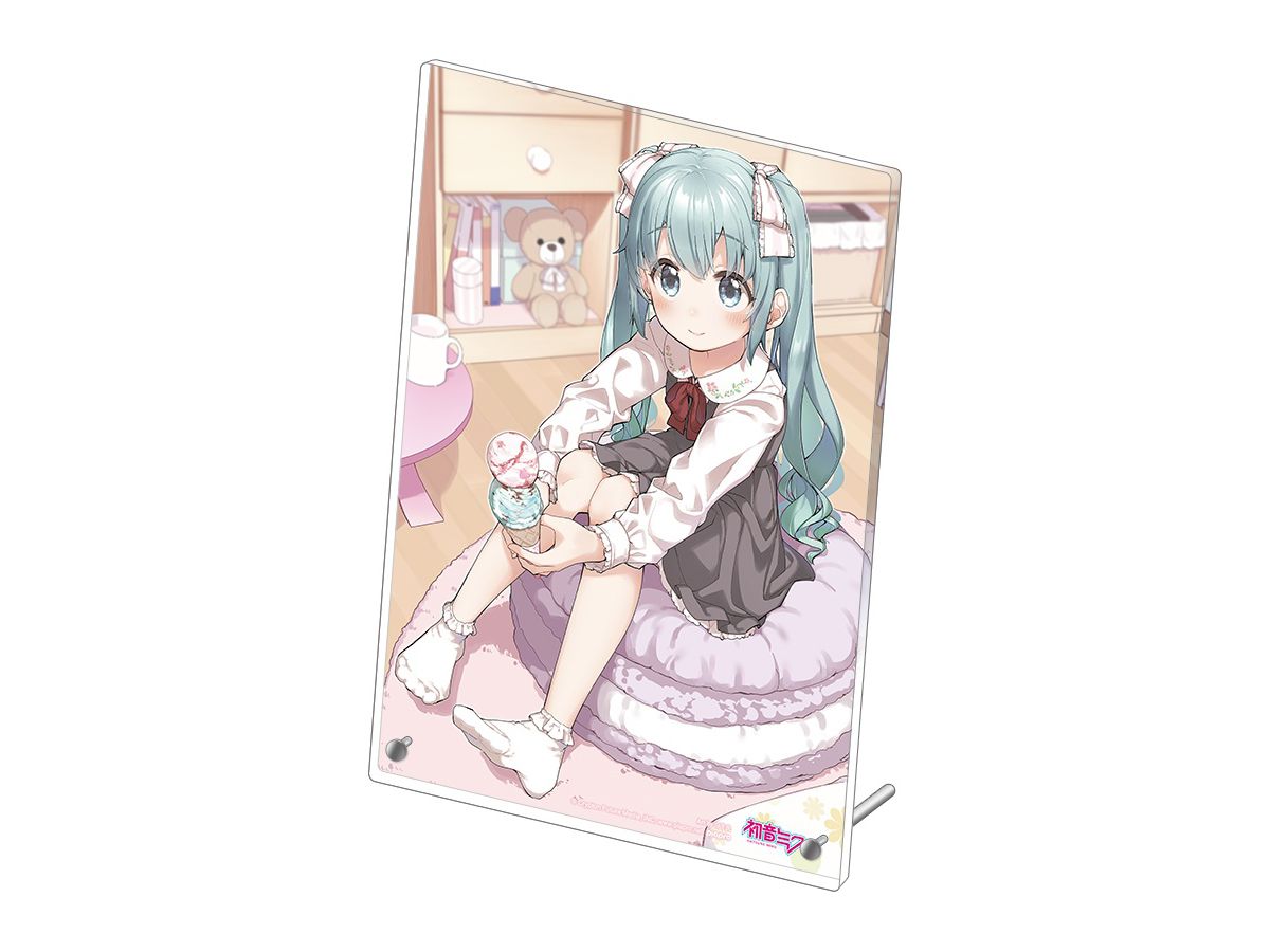 初音ミク　A5アクリルアートパネル 初音ミク GT参戦100戦記念 オムニバスアート A5アクリルアート