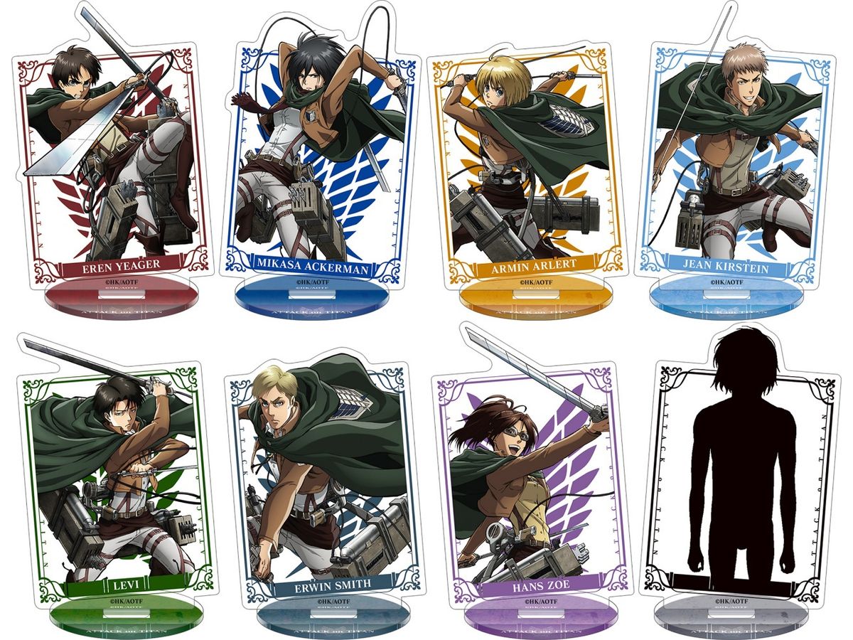 進撃の巨人 アクリルスタンドコレクション/Season1-3 1Box 8pcs | HLJ 