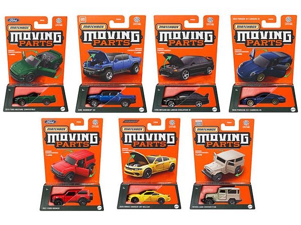マッチボックス ムービングパーツ アソート 1Box 8pcs (FWD28-988J