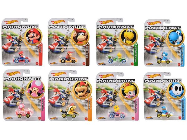 名作 ホットウィール マリオカート (GBG25-987C 8pcs 1Box アソート サプライ・アクセサリ・グッズ