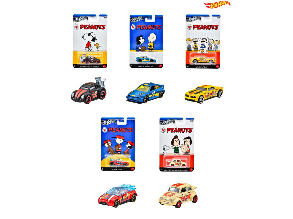 ホットウィール エンターテイメントテーマ アソート Peanuts