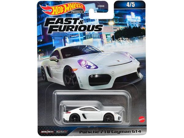 ホットウィール ワイルド・スピード - ポルシェ 718 ケイマン GT4