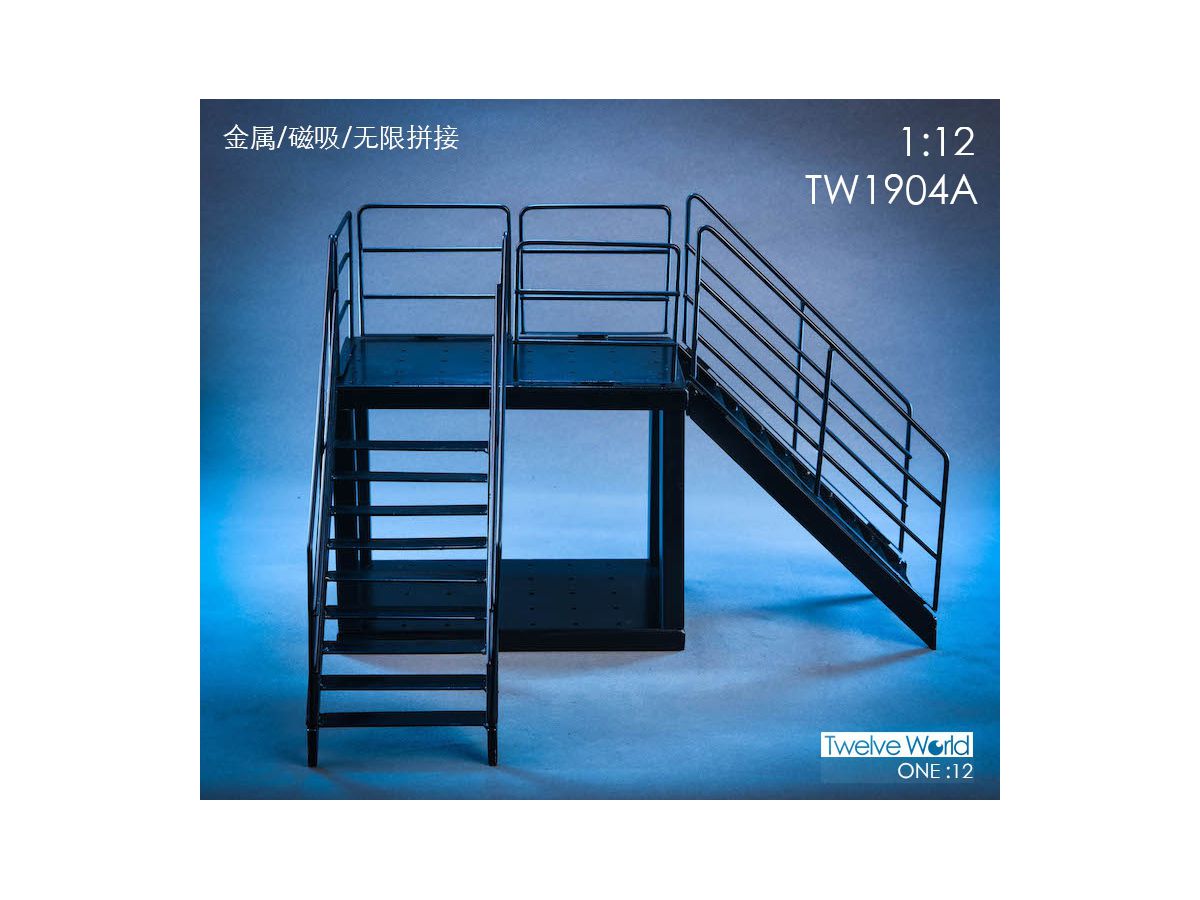 1 12 ディスプレイジオラマ 鉄骨足場 A By ノーツ ホビーリンク ジャパン