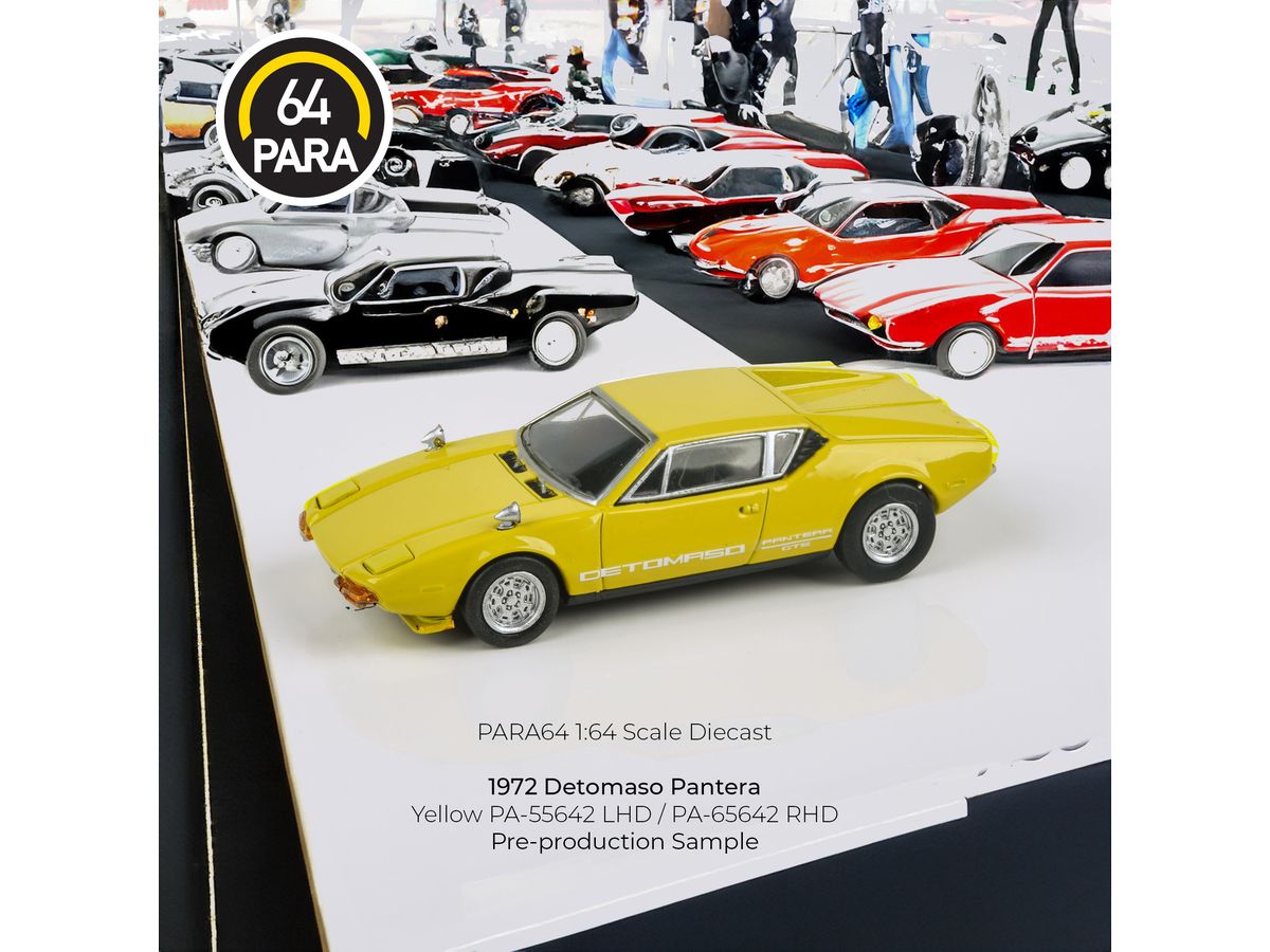 1/64 デ・トマソ・パンテーラ 1972 イエロー (RHD) | HLJ.co.jp