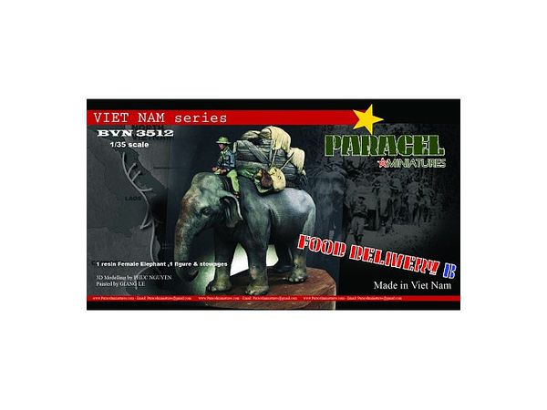 1 35 ベトナム戦争 糧食運搬を行う象使いb メス By パラセルミニチュア ホビーリンク ジャパン