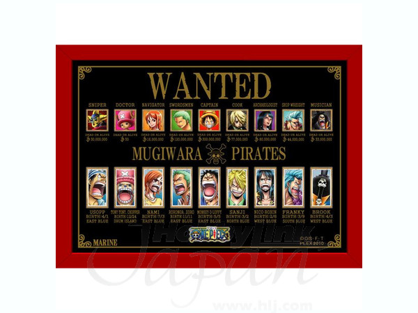 ワンピース Mugiwara Pirates Wanted & Spirits ピンバッチ(18個 