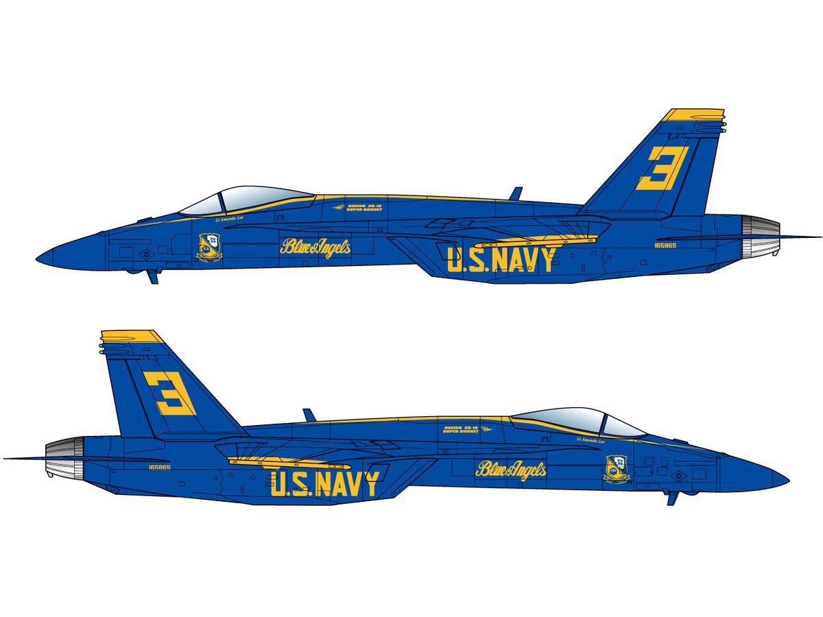 1/144 アメリカ海軍 F/A-18E スーパーホーネット ブルー