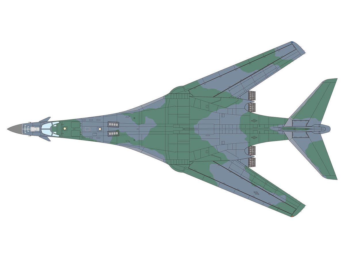 1/144スケールB1bランサー完成品 本物のレプリカ 1:144 B-1B ランサー戦略爆撃機モデル完成品