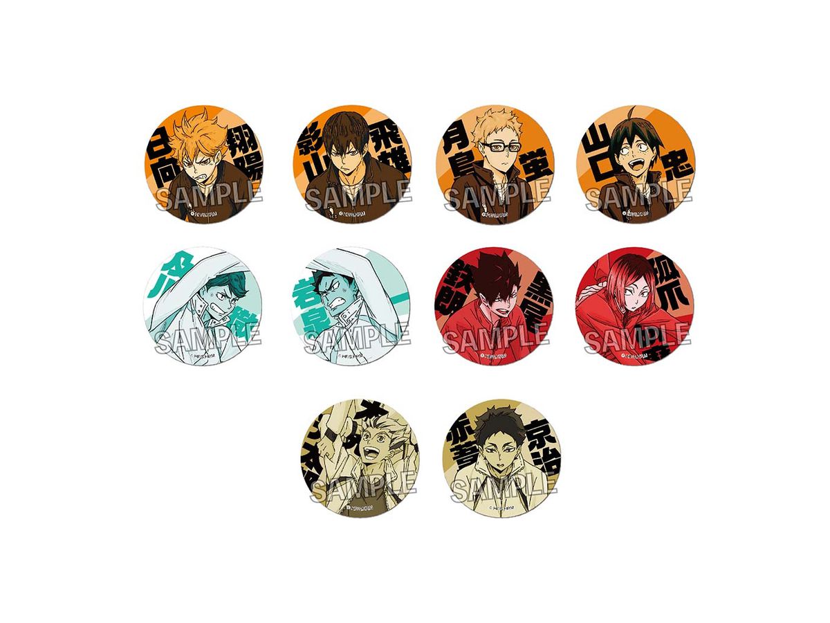 ハイキュー!! ウォーミングアップ!!トレーディング缶バッジ 1Box 10pcs