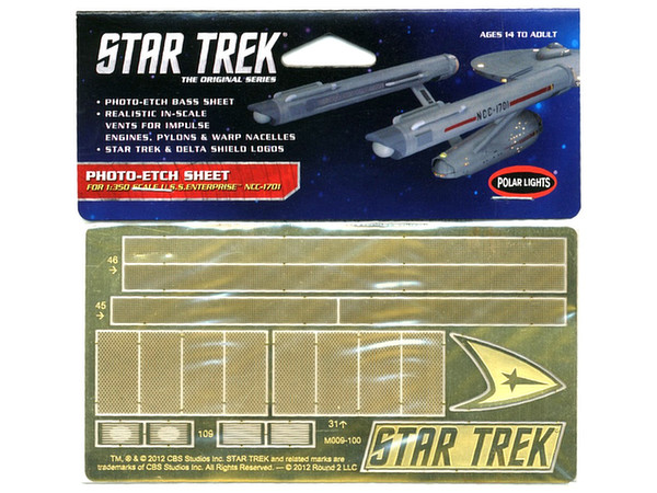 U.S.S.エンタープライズ 1/350 プラモ　エッチングパーツ付き 1/350 宇宙大作戦 U.S.S.エンタープライズ NCC-1701用 エッチング
