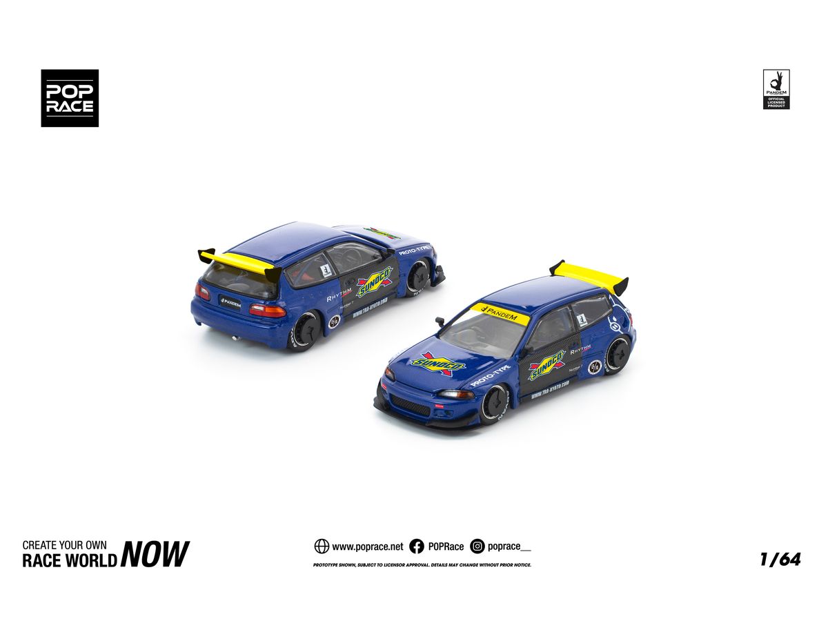 【PR64-170】ポップレース PANDEM シビック EG6 インドネシア限 PR64-170】ポップレース PANDEM シビック EG6 インドネシア限