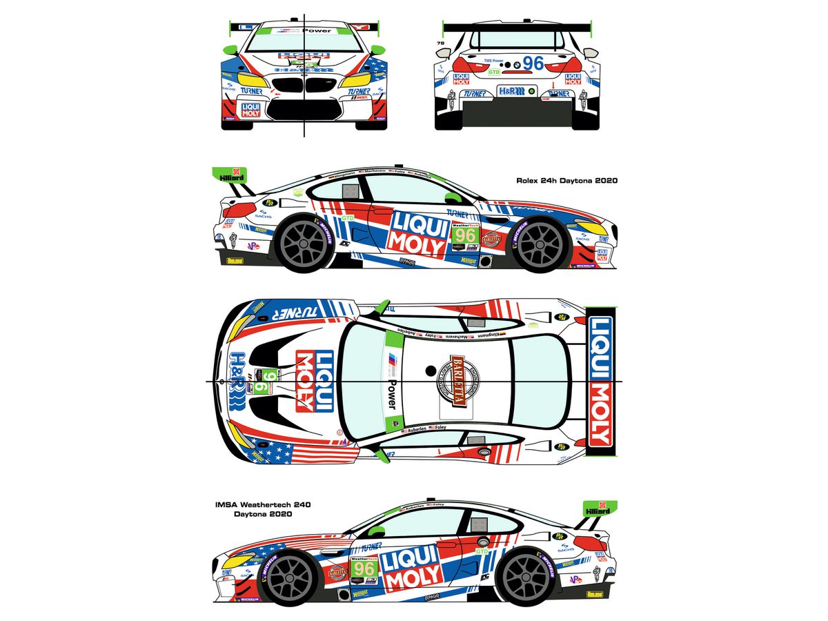 1/24 BMW M6 GTD #96 ロレックス デイトナ24H/IMSAウェザーテック240  