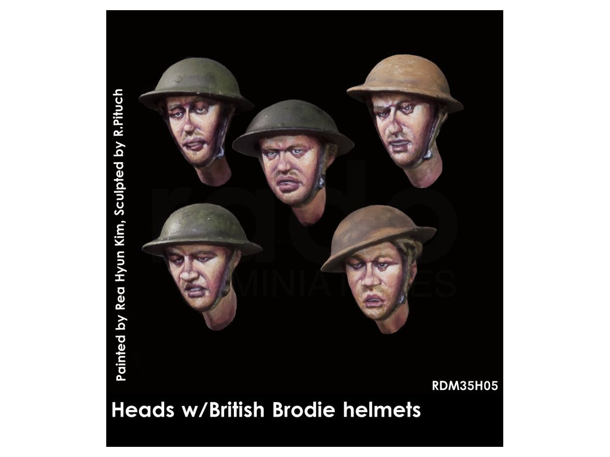 1/35 WW.II イギリス陸軍 ブロディヘルメットを被る英兵スペア