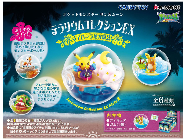 ポケットモンスター サン ムーン テラリウムコレクションex アローラ地方編2 1 Box 6pcs By リーメント ホビーリンク ジャパン ポケットモンスター サン ムーン テラリウムコレクションex アローラ地方編2 1 Box 6pcs By リーメント ホビーリンク ジャパン