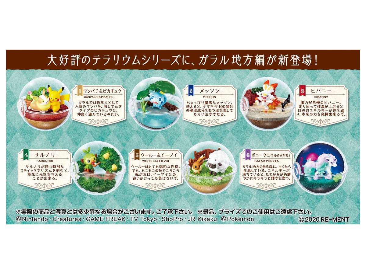 ポケットモンスター テラリウムコレクションex ガラル地方編 1 Box 6pcs By リーメント ホビーリンク ジャパン