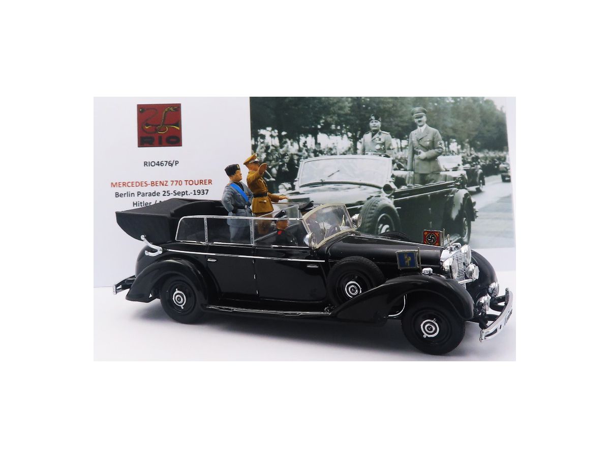 RIO メルセデス　770k ヒトラーVIPカー 　戦勝国パレード仕様 1/43 メルセデス・ベンツ 770K 1942 グレー/ブラック ヒトラー