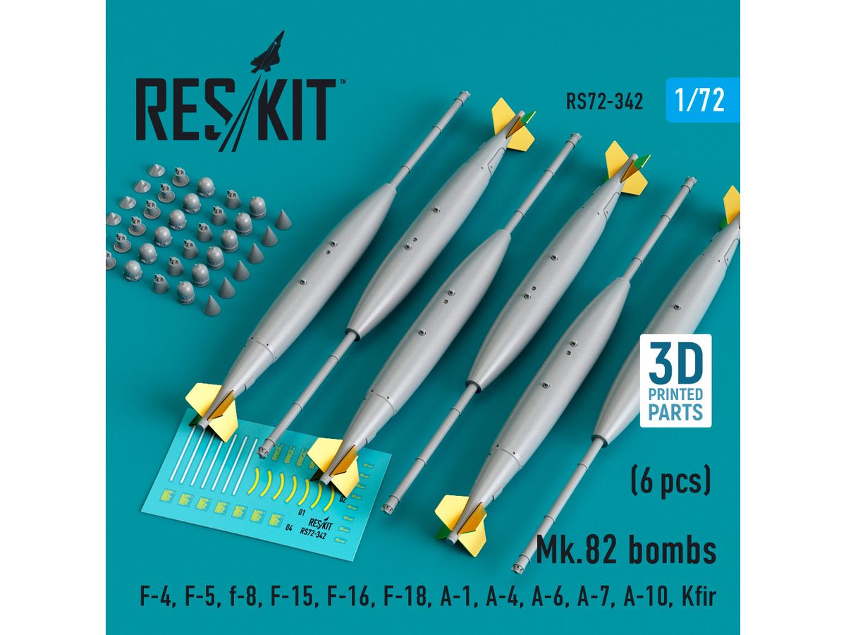 1/72 Mk.82 500ポンド通常爆弾 (空軍型) (6個入) | HLJ.co.jp