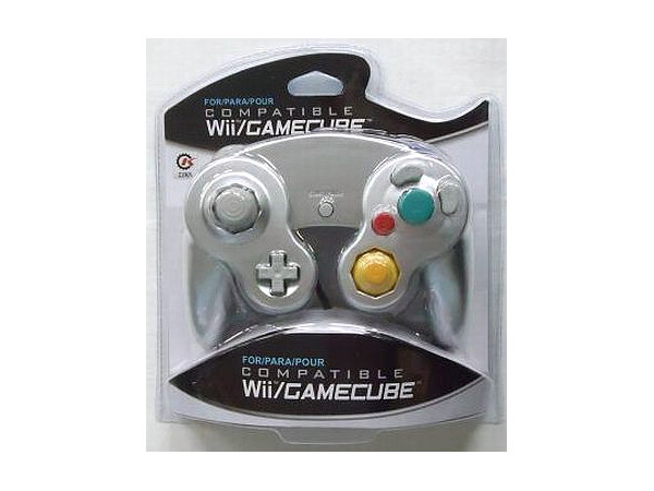 Wii ゲームキューブ用 ワイヤードコントローラ Cirka シルバー Wii Gc用 By レトロ ホビーリンク ジャパン