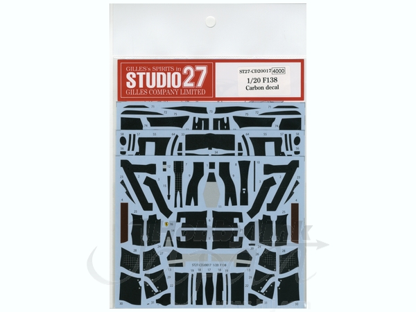 スタジオ27 フェラーリF138 カーボンデカール 未使用品 F1 カーボンデカール フェラーリ F138 カーボンデカール