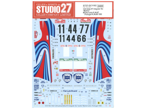1/24 ランチア デルタ HF インテグラーレ 16v マルティーニ 1990