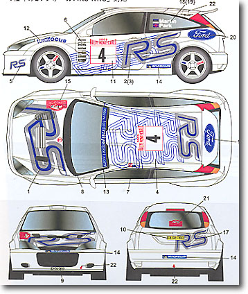 1/24 フォード フォーカス RS モンテカルロ '03 | HLJ.co.jp
