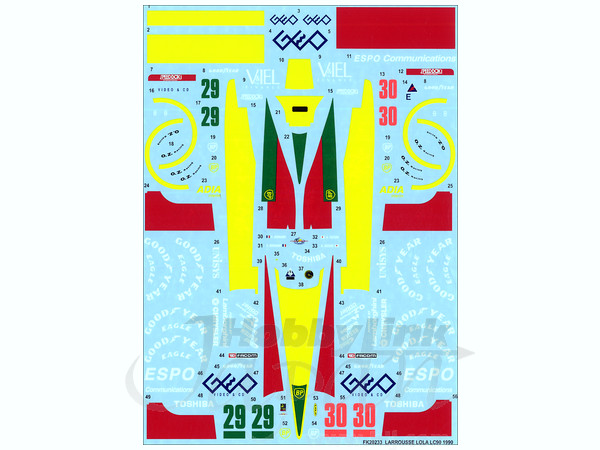 1/20 ラルース ローラ LC90 1990 スペアデカール | HLJ.co.jp