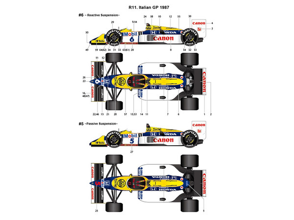 1/20 FW11B イタリア GP 1987 トランスキット | HLJ.co.jp