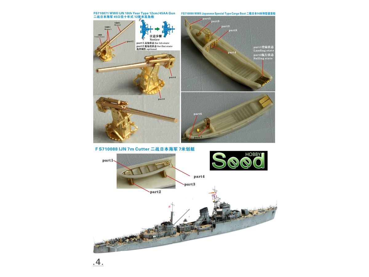 1/700 日本海軍 2艦セット 1/700 WW.II日本海軍 二等巡洋艦 八十島 | HLJ.co.jp