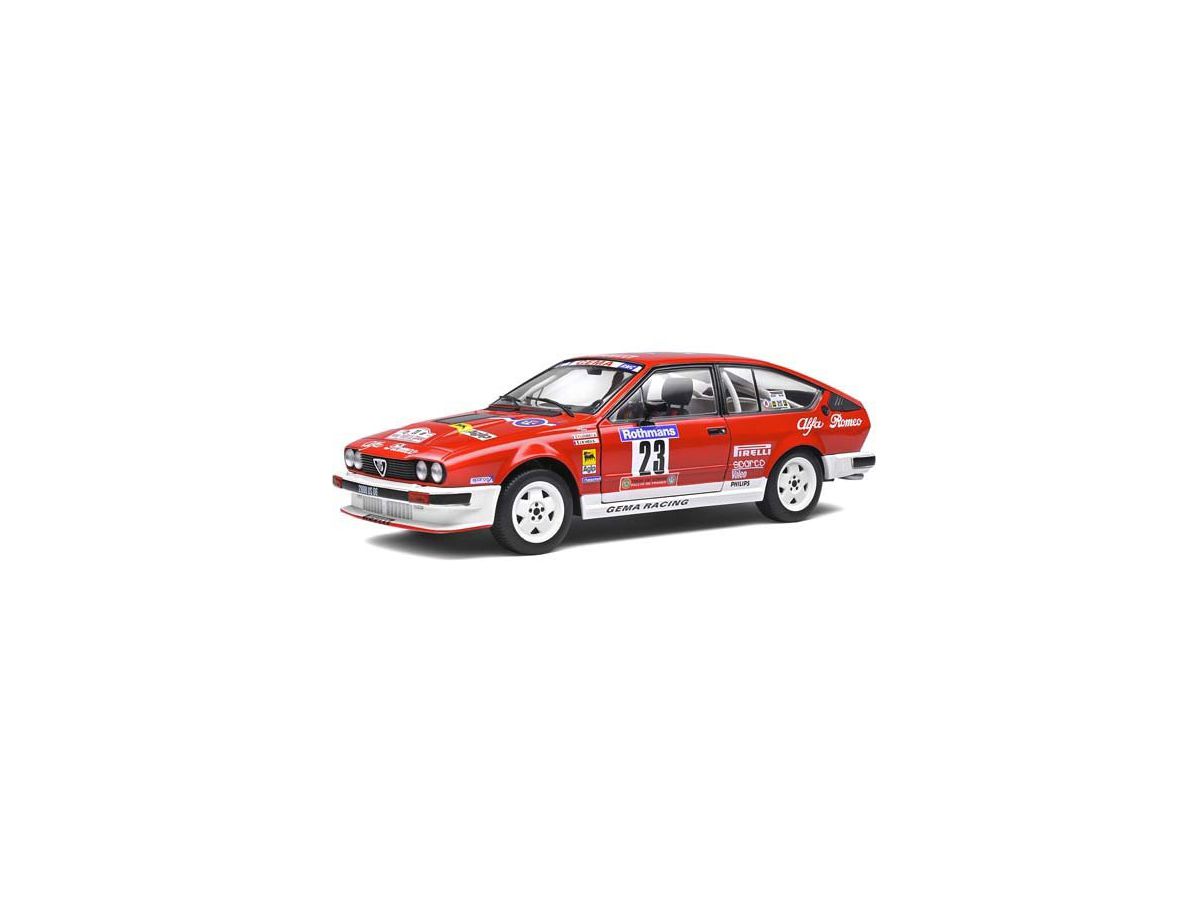 1/18 ソリド　アルファロメオ GTV6　ツール・ド・コルス 1985 Amazon | SOLIDO 1/18スケール アルファロメオ GTV6 ツール・ド