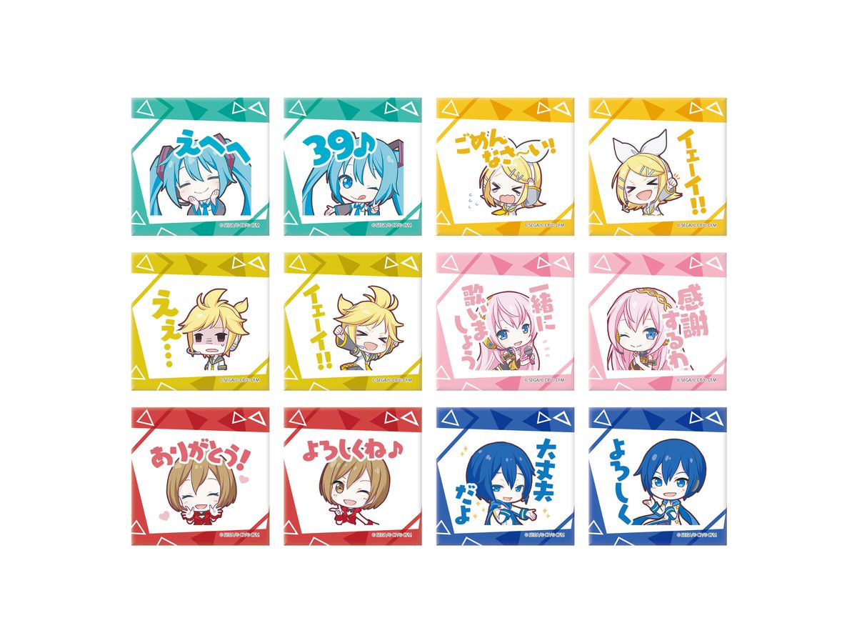 初音ミク×シナモロールBIG缶バッジコレクション　スクエア缶バッジコレクション 初音ミク×シナモロール｜ホログラム缶バッジ(57mm)「初音ミク