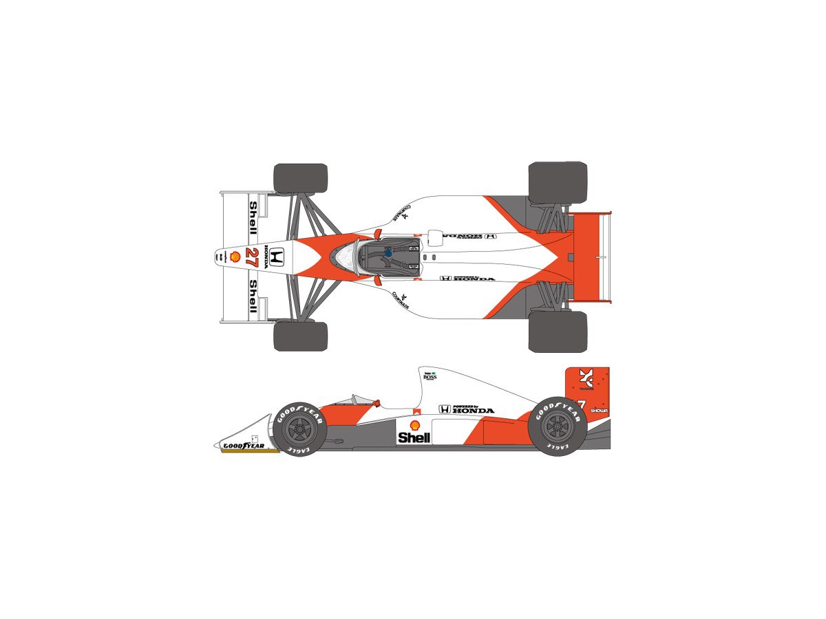 TAMIYA McLaren MP4/5B 1/20 おまけ付　ハイテクデカール 1/20 MP4/5B デカールセット (タミヤ用) | HLJ.co.jp