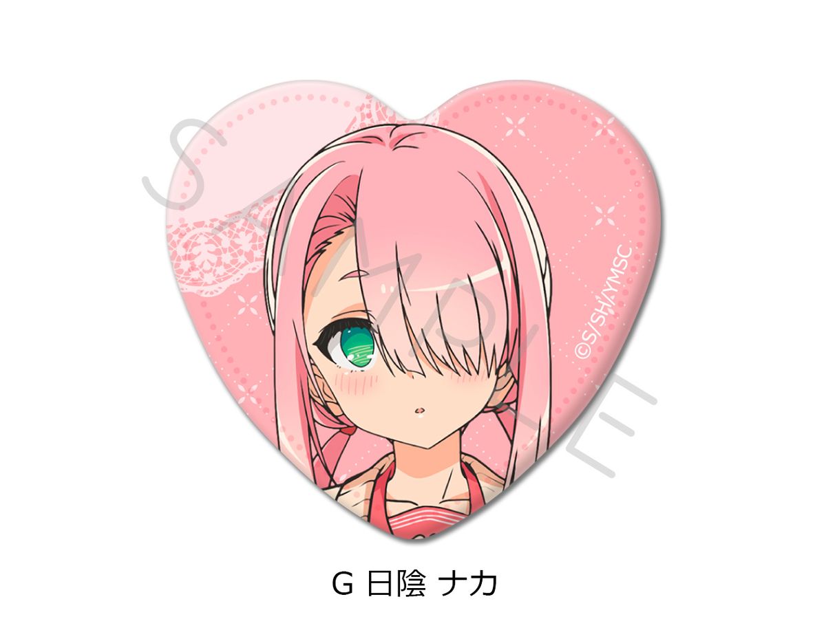 TVアニメ 君は冥土様。: ハート型缶バッジ G (日陰ナカ) | HLJ.co.jp