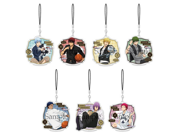 黒子のバスケ きゃらふぃーゆアクリルストラップ 1box 7pcs 黒子のバスケ きゃらふぃーゆアクリルストラップ 1box 7pcs
