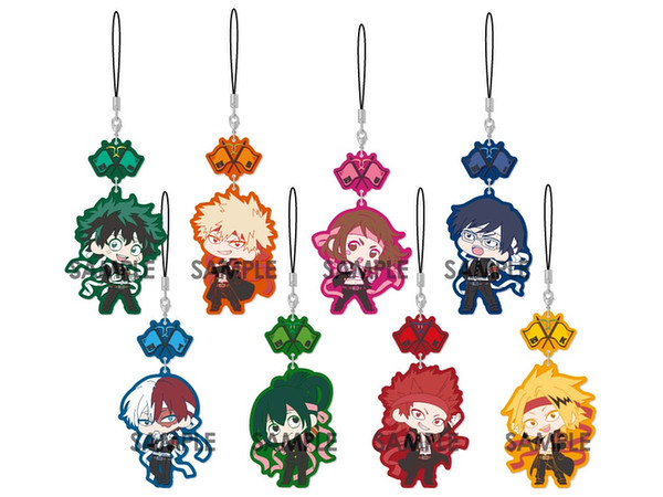 僕のヒーローアカデミア キャラゆらラバーストラップ 1Box 8pcs | HLJ