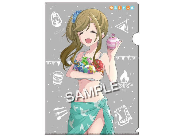 ゆるキャン 描き下ろし A4クリアファイル 犬山あおい -なつ