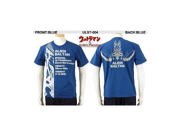Ten Strike ウルトラマン スイッチコラボ バルタン星人 Tシャツ ブルー M Ten Strike ウルトラマン スイッチコラボ バルタン星人 Tシャツ ブルー M