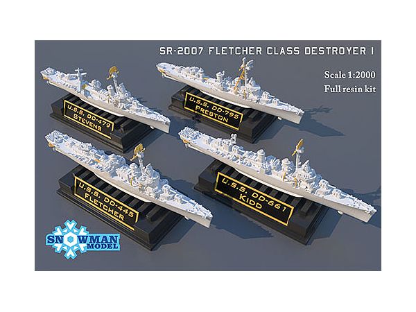 1/2000 米 フレッチャー級駆逐艦 4隻 HLJ.co.jp