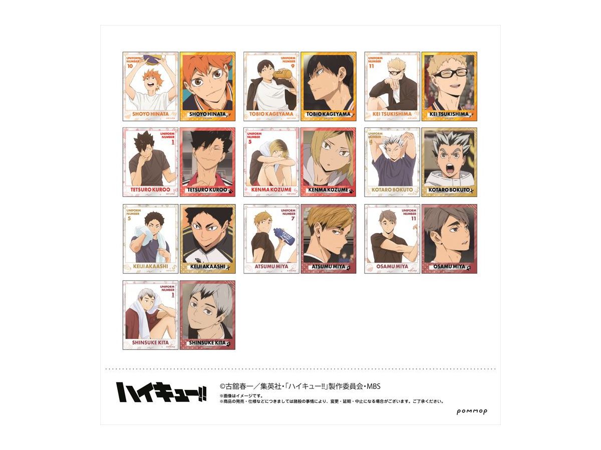ハイキュー: フォト風メタルステッカーコレクション 1Box 20pcs | HLJ