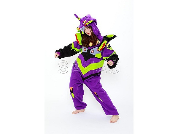 エヴァンゲリオン 初号機 フリース着ぐるみ (アダルトサイズ