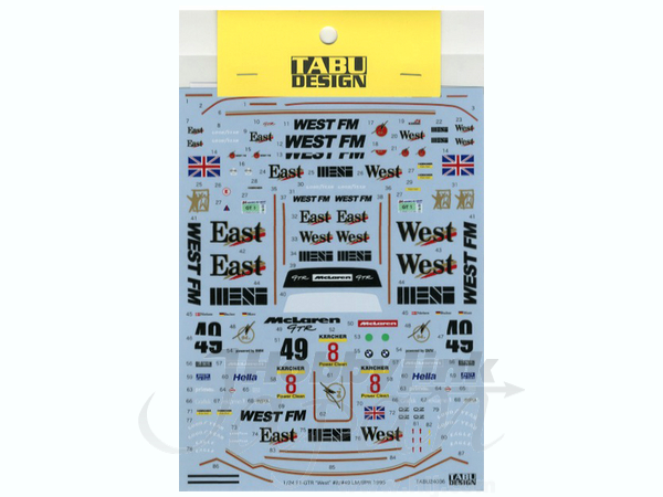 1/24 マクラーレン F1-GTR WEST #8/#49 BPR/LM 1995 (フジミ用) | HLJ