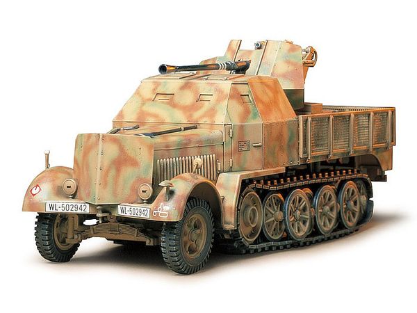 1/35 ドイツ装甲8トンハーフトラック 3.7cm 対空機関砲37型搭載