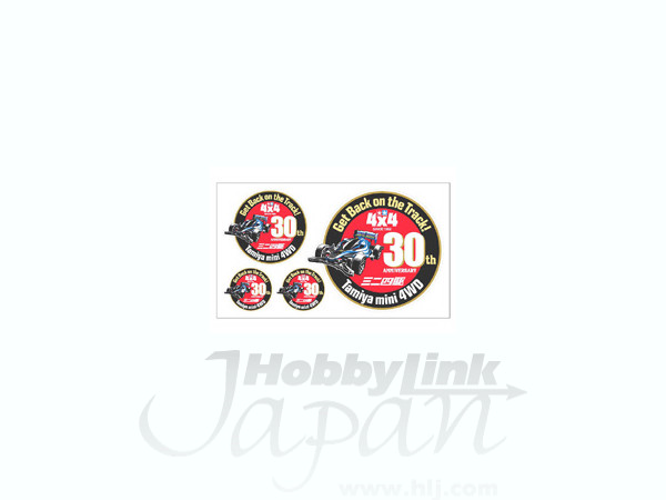 ミニ四駆 30周年記念ステッカー | HLJ.co.jp