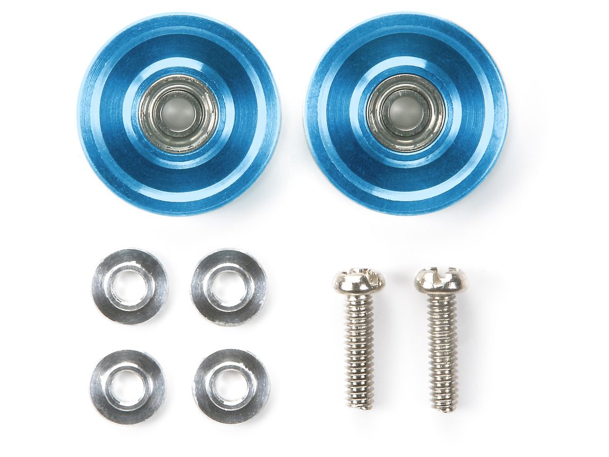 ミニ四駆ローラ 13mmオールアルミベアリングローラー （ブルー） [ミニ四駆特別企画
