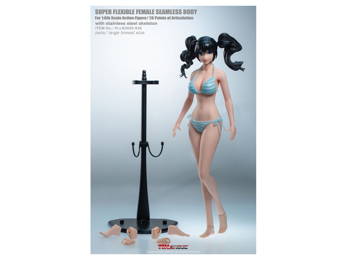 1 6 シームレス アニメ少女素体 Withヘッド ブラックツインテール ラージバスト ペールスキン By Tbleague ホビーリンク ジャパン 1 6 シームレス アニメ少女素体 Withヘッド ブラックツインテール ラージバスト ペールスキン By Tbleague ホビーリンク ジャパン